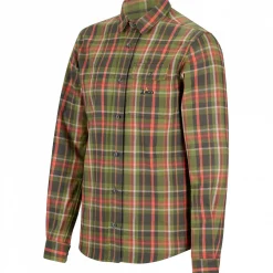 il Lago Prestige Outdoor- & Angelhemden<Oberhemd Toronto Herren (Oliv/Rot)