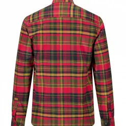 il Lago Prestige Outdoor- & Angelhemden<Oberhemd Scandica Herren (Rot/Oliv)