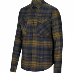 il Lago Prestige Outdoor- & Angelhemden<Outdoor Flanell-Hemd Torben Herren (Oliv/Blau)