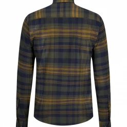 il Lago Prestige Outdoor- & Angelhemden<Outdoor Flanell-Hemd Torben Herren (Oliv/Blau)