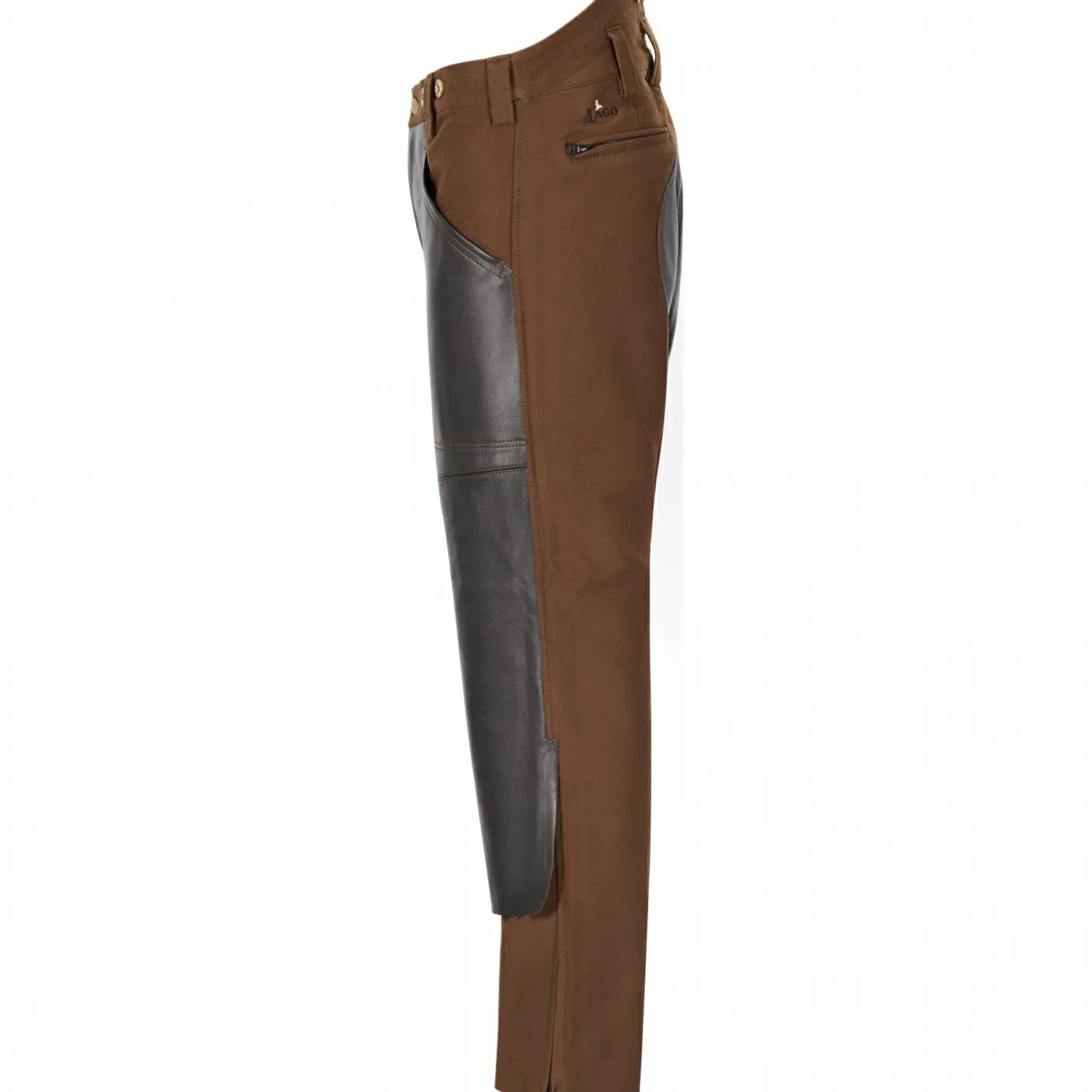 il Lago Prestige Outdoor- & Angel-Lederhosen<Schwedenhose Lund Herren (Braun/Schwarz)