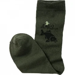 il Lago Prestige Outdoor- & Angel-Socken<Socken "Karpfen" (Oliv)