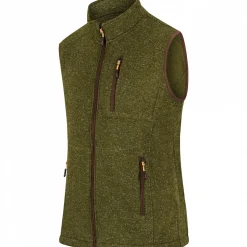 Online il Lago Prestige Strickfleece-Weste Eric Herren (Oliv)