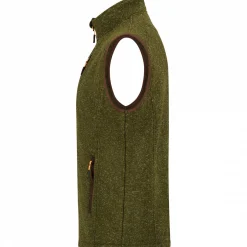 Online il Lago Prestige Strickfleece-Weste Eric Herren (Oliv)
