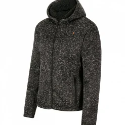 Discount il Lago Prestige Teddy Strickfleece-Jacke Spirit Herren (Schwarz Meliert)
