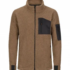 Hot il Lago Prestige Teddyfleece-Jacke Tammo Herren (Braun/Schwarz)