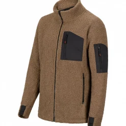 Hot il Lago Prestige Teddyfleece-Jacke Tammo Herren (Braun/Schwarz)