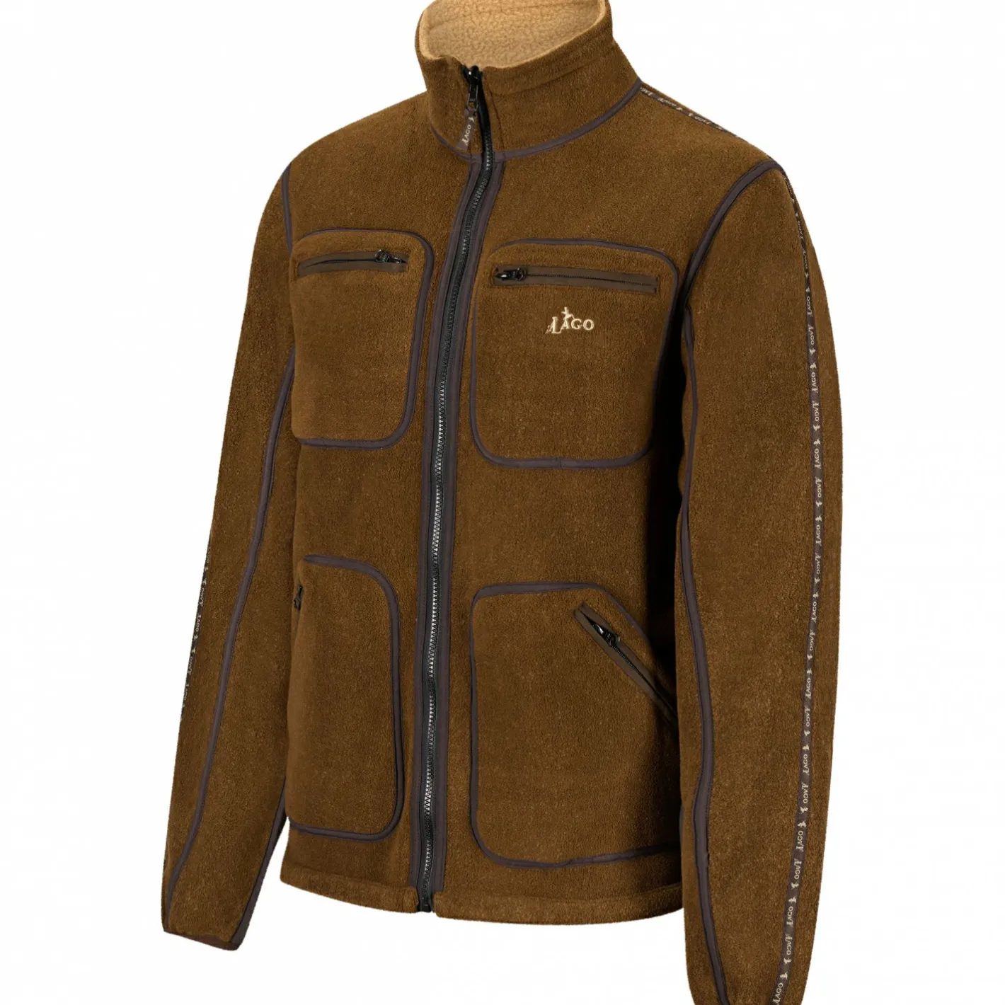 il Lago Prestige Outdoor- & Angel-Jacken<Wendejacke Sherpa Asko Herren (Braun)