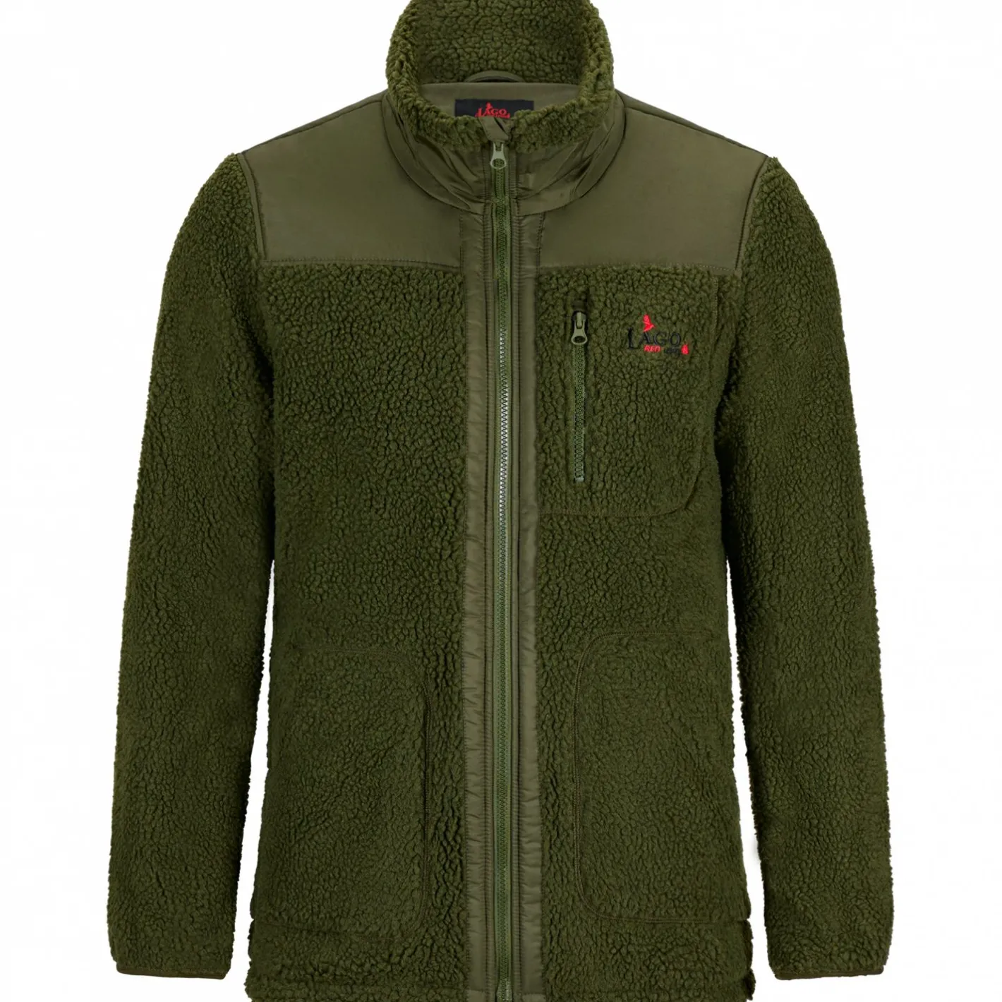 Clearance il Lago Red Level Faserpelzjacke York Herren, beheizbar (Oliv)