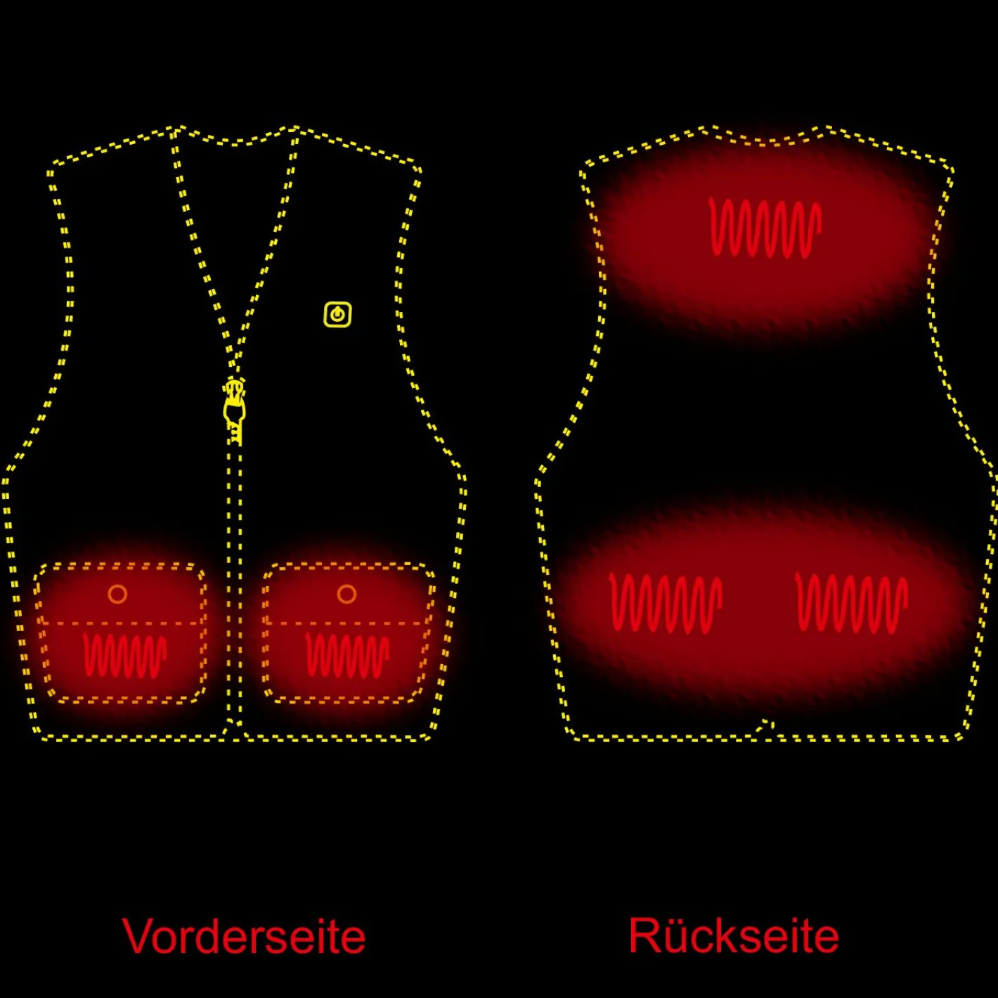Online il Lago Red Level Heizweste Feuerland Herren (Oliv)