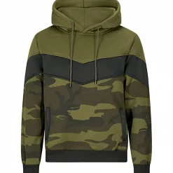 Sale il Lago Red Level Hoodie Nevis Herren, beheizbar (Oliv/Schwarz/Camouflage)