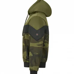 Sale il Lago Red Level Hoodie Nevis Herren, beheizbar (Oliv/Schwarz/Camouflage)