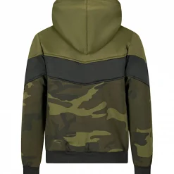 Sale il Lago Red Level Hoodie Nevis Herren, beheizbar (Oliv/Schwarz/Camouflage)