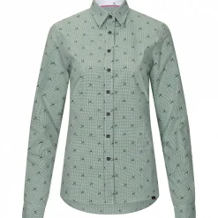 il Lago Sie Damen Angelshirts & -Oberteile<Bluse Hirschlein Damen (Oliv)