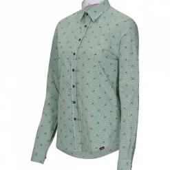 il Lago Sie Damen Angelshirts & -Oberteile<Bluse Hirschlein Damen (Oliv)