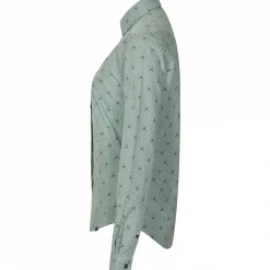 il Lago Sie Damen Angelshirts & -Oberteile<Bluse Hirschlein Damen (Oliv)