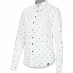 il Lago Sie Damen Angelshirts & -Oberteile<Bluse Hirschlein Damen (Weiß)