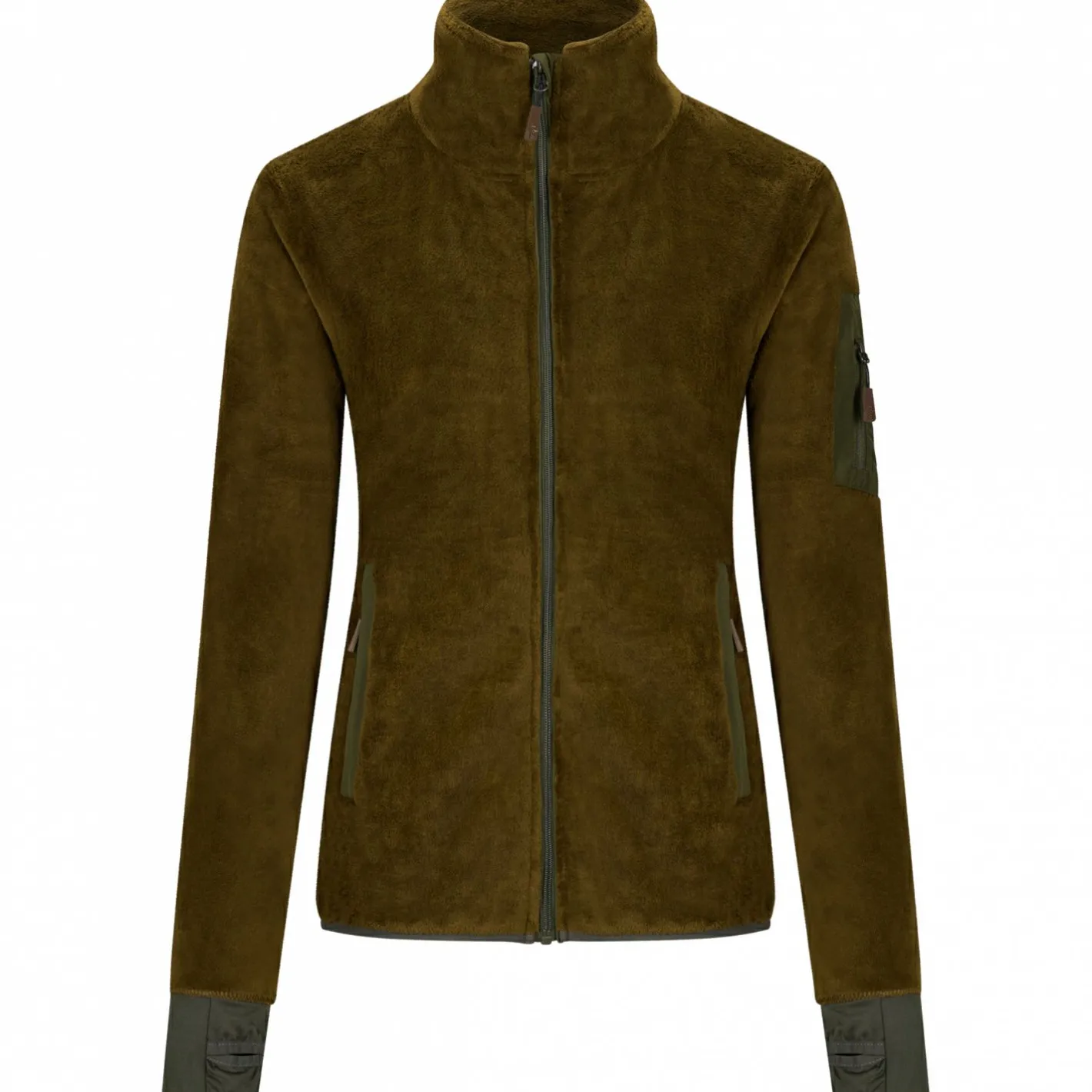 New il Lago Sie Faserpelzjacke Lina Damen (Oliv)
