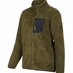 Hot il Lago Sie Faserpelzjacke Alva Damen (Oliv/Schwarz)