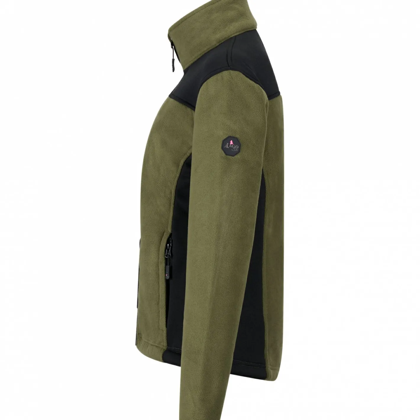Discount il Lago Sie Fleecejacke Amira Damen (Oliv/Schwarz)