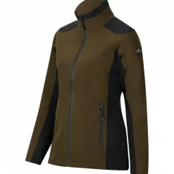 il Lago Sie Damen Angeljacken & -Westen<Funktions-Fleecejacke Avalanche Damen (Dunkeloliv/Schwarz)