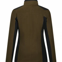 il Lago Sie Damen Angeljacken & -Westen<Funktions-Fleecejacke Avalanche Damen (Dunkeloliv/Schwarz)