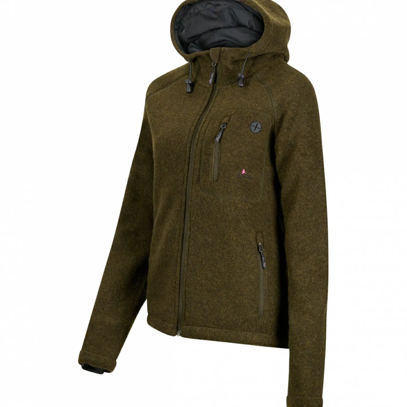 Online il Lago Sie Membran Lodenfleece-Jacke Geo Pro Damen (Oliv)