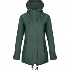 il Lago Sie Damen Angeljacken & -Westen<Regenjacke Hirschlein Damen (Oliv)