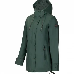 il Lago Sie Damen Angeljacken & -Westen<Regenjacke Hirschlein Damen (Oliv)