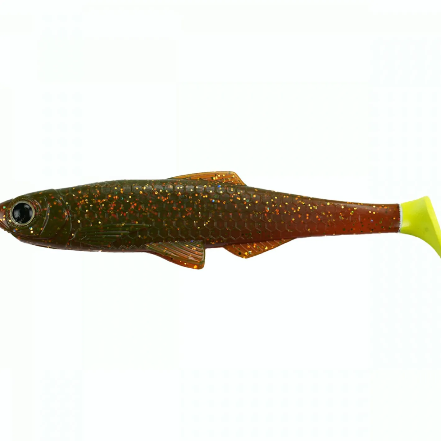 INVDR Raubfischangeln Kunstköder|Gummiköder ·Gummifische & Shads<Heileit Edition Shad (Neon Motoroil)