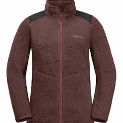 Jack Wolfskin Damen Angeljacken & -Westen<Kammweg Pile Fz W Damen (Dark Maroon)