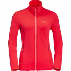 New Jack Wolfskin Peak Grid Fleece W Damen (Tulip Red)