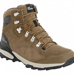 Jack Wolfskin Damen Angelschuhe|Damen Angelschuhe<Refugio Texapore Mid W Damen (Brown/Apricot)