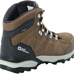 Jack Wolfskin Damen Angelschuhe|Damen Angelschuhe<Refugio Texapore Mid W Damen (Brown/Apricot)