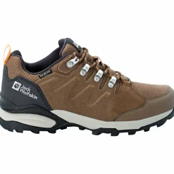 Jack Wolfskin Damen Angelschuhe|Damen Angelschuhe<Refugio Texapore Low W Damen (Brown/Apricot)