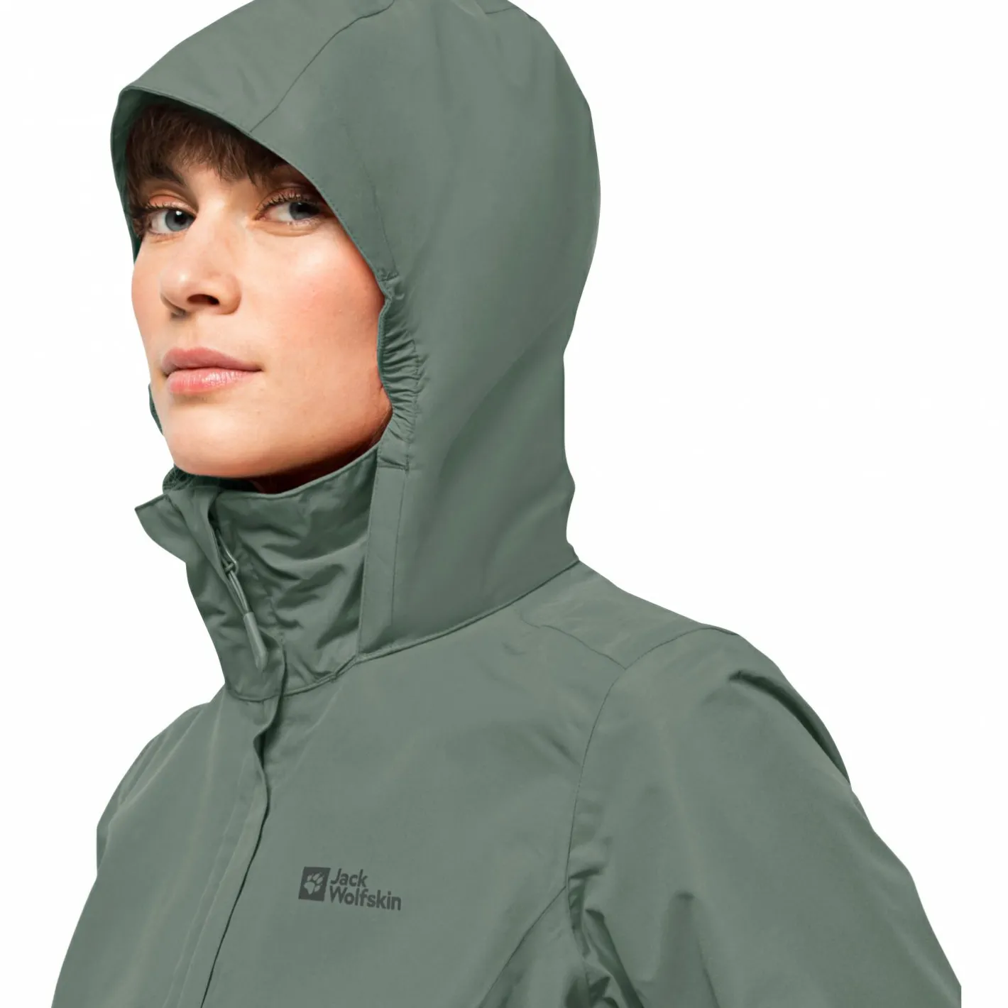 Jack Wolfskin Damen Angeljacken & -Westen<Stormy Point 2L Jkt W Damen (Hedge Green)