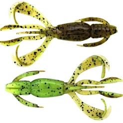 Keitech Gummiköder ·Creature Baits<Crazy Flapper (Green Pumpkin / Chartreuse)