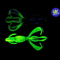 Keitech Gummiköder ·Creature Baits<Crazy Flapper (Green Pumpkin / Chartreuse)