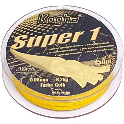 Kogha Geflochtene Schnüre<Angelschnur Super 1 (gelb, 150 m)
