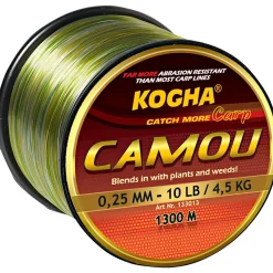 Kogha Carp Karpfenschnüre|Karpfenschnüre<Angelschnur Carp Camou (grün-braun)