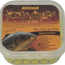 Kogha Karpfenfutter·Boilies & Popup Boilies|Karpfenfutter<Crazy Action Baits Mini Pop Ups (Ananas)