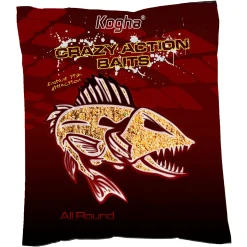 Kogha Friedfischfutter|Friedfischangeln-Zubehör<Pelletmehl Crazy Action Baits (Heilbut)