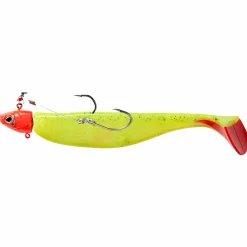 Kogha Gummiköder ·Fertig Montierte Gummifische|Raubfischangeln Kunstköder<Softbait The Attractable (Chartreuse/Red Tail)