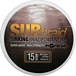 Korda Geflochtene Schnüre<Angelschnur Subbraid (grün, 450 m)