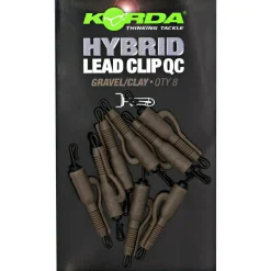 Korda QC Hybrid Lead Clips (Weed/Sillt)
