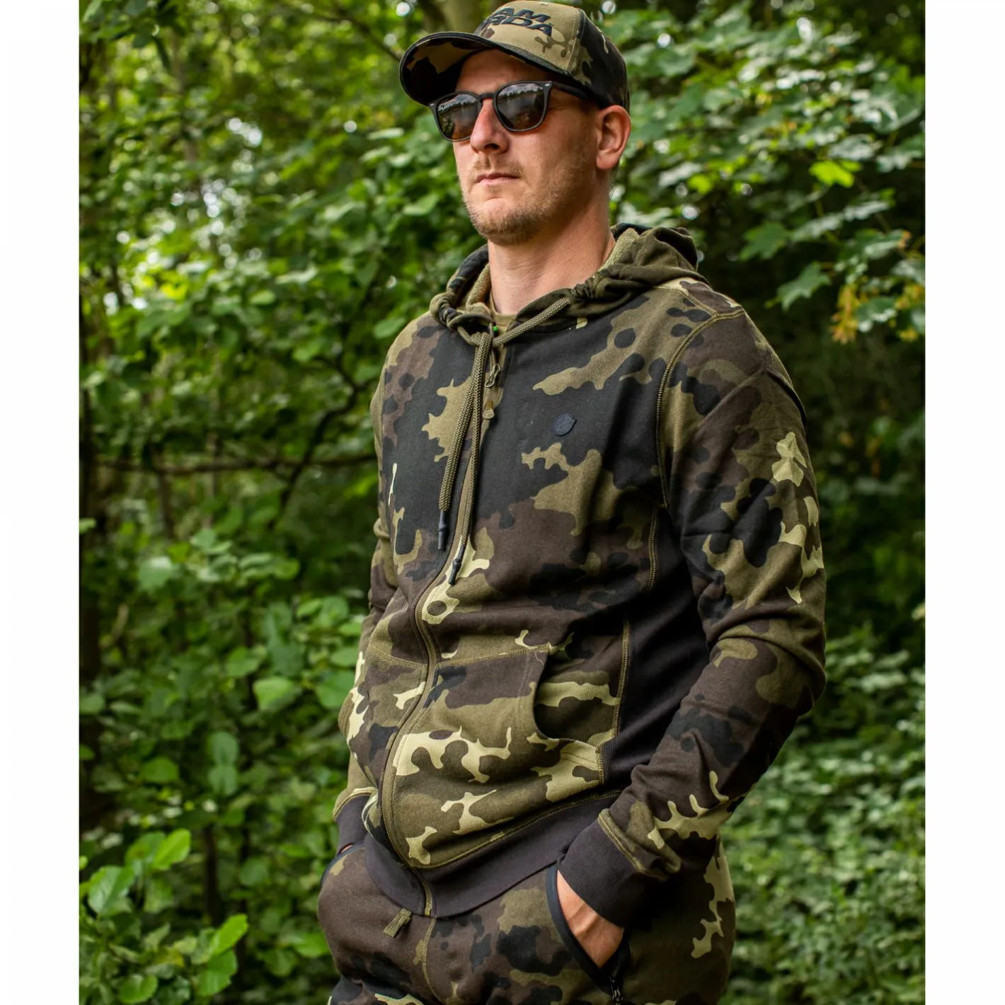 Korda Angelpullover & -Strickjacken<Zip Hoodie Dark Kamo