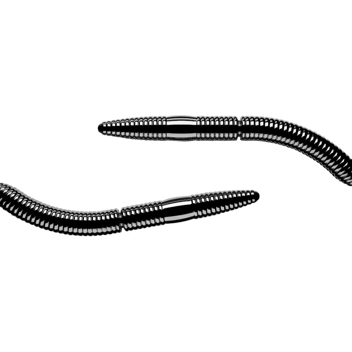 Libra Lures Raubfischangeln Kunstköder<Fatty D´Worm (Black)