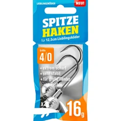 Lieblingsku00f6der Jigköpfe & Köder-Rasseln|Raubfischangeln Kunstköder<Lieblingsköder Angelhaken Spitze (4/0)