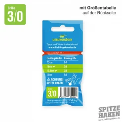 Sale Lieblingsku00f6der Lieblingsköder Angelhaken Spitze (3/0)