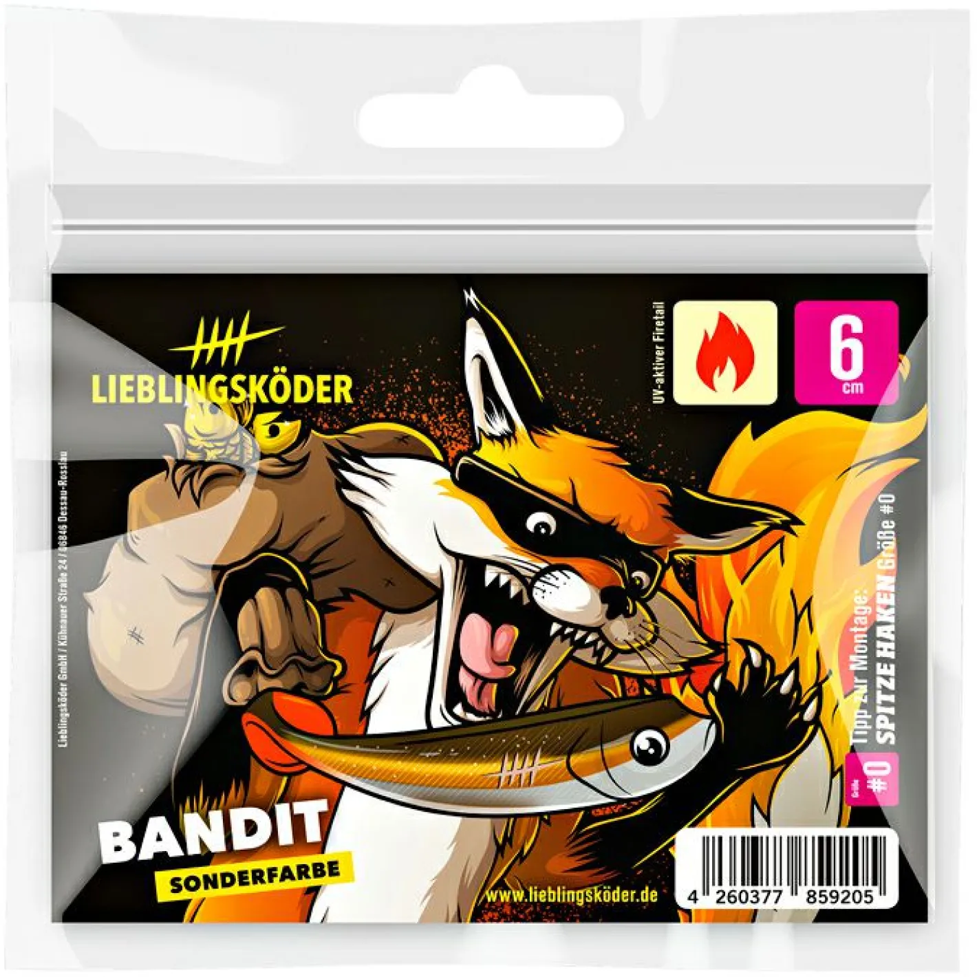 Lieblingsku00f6der Raubfischangeln Kunstköder<Lieblingsköder Barschköder (6 cm, Bandit)
